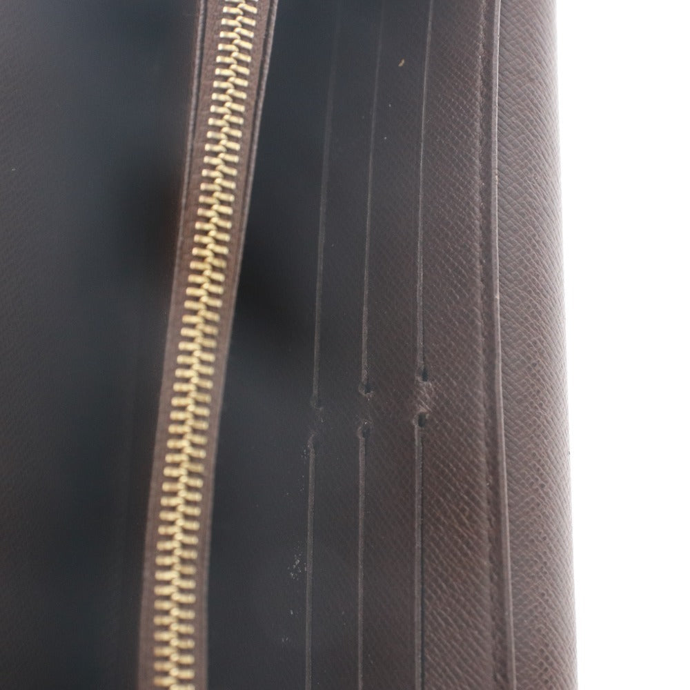 ■ LOUIS VUITTON ルイヴィトン 財布 ポルトフォイユ・サラ ダミエライン 二つ折り ウォレット メンズ レディース ダークブラウン 箱付き