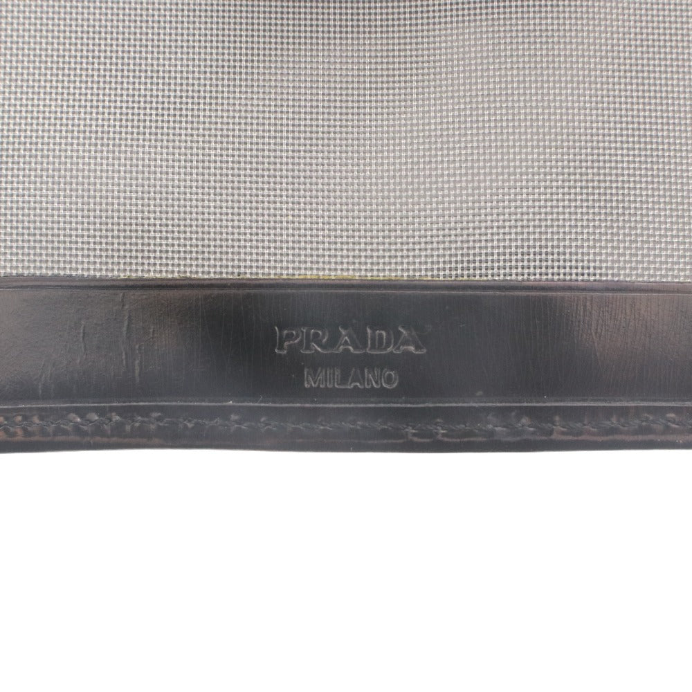 ■ PRADA プラダ カードケース 二つ折り パスケース イタリア製 メンズ ブラック