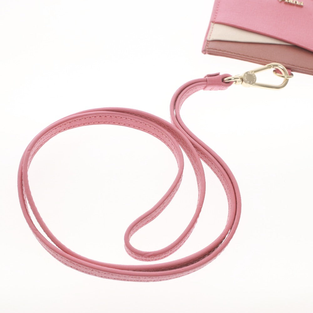 ■ FURLA フルラ パスケース 社員証ケース カードケース 定期入れ レディース ピンクベージュ系 袋 箱付き