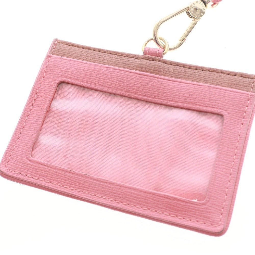 ■ FURLA フルラ パスケース 社員証ケース カードケース 定期入れ レディース ピンクベージュ系 袋 箱付き