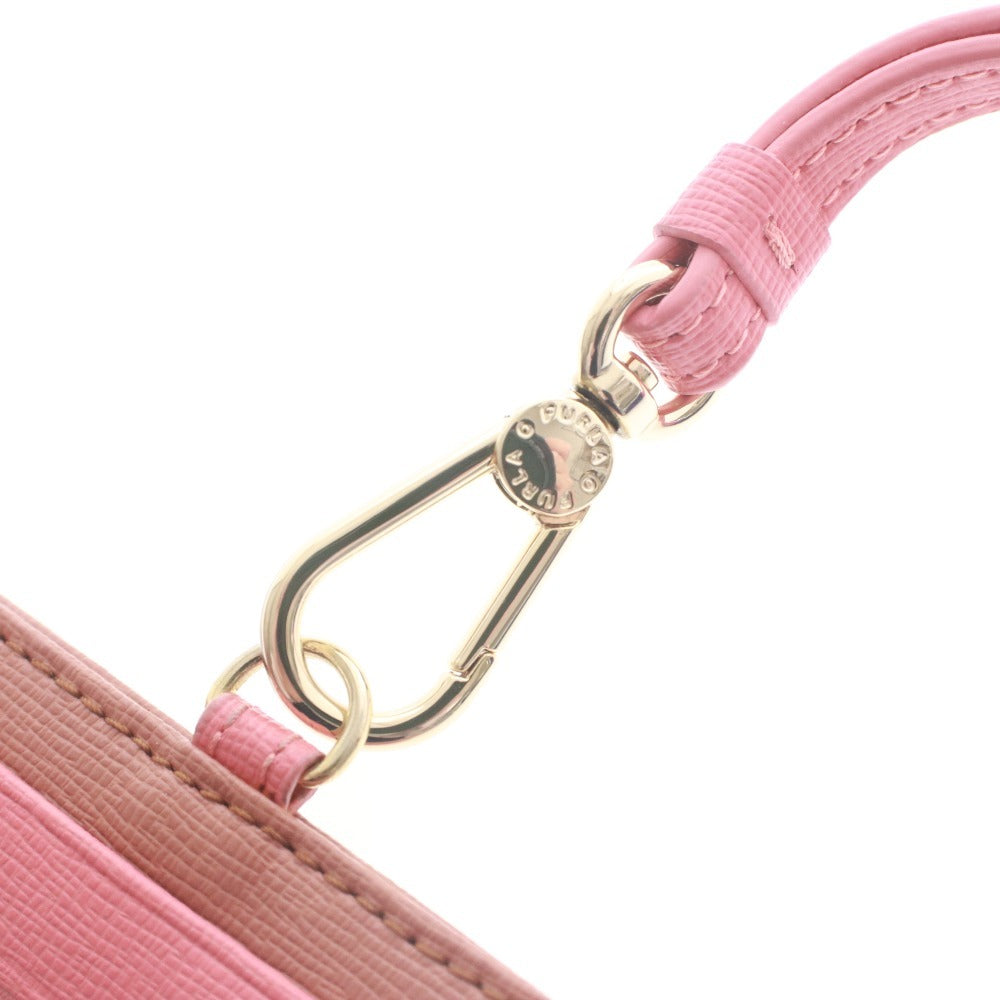 ■ FURLA フルラ パスケース 社員証ケース カードケース 定期入れ レディース ピンクベージュ系 袋 箱付き
