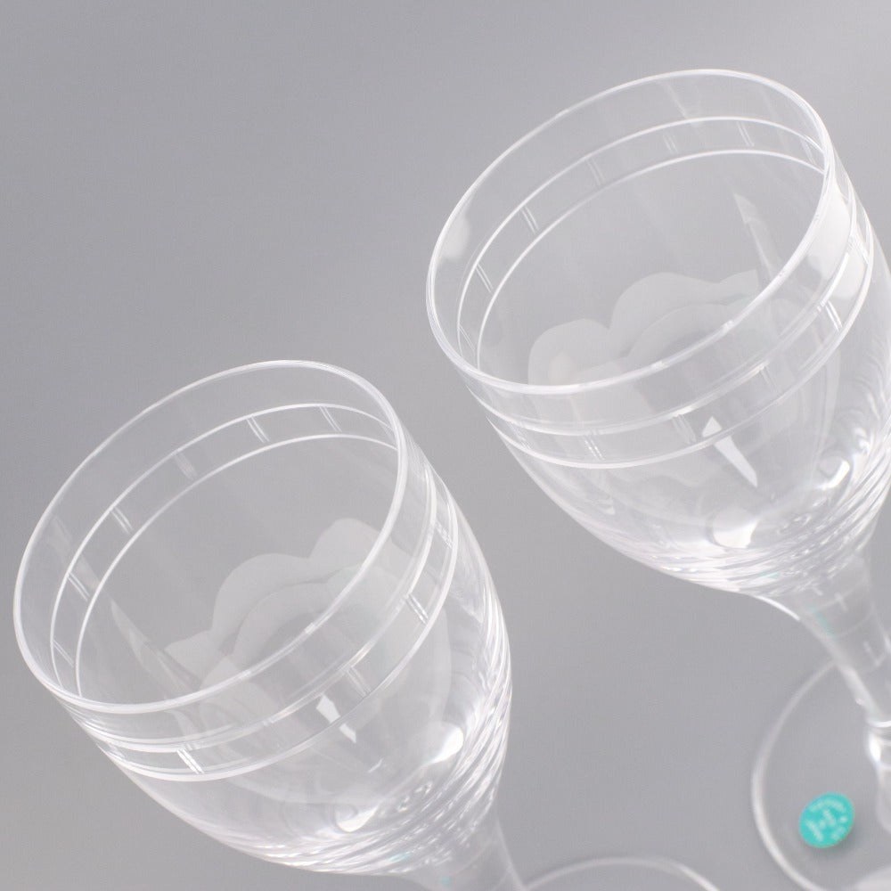 ■ TIFFANY&Co. ティファニー ワイングラス ペアグラス グラス 食器 ガラス 箱付き