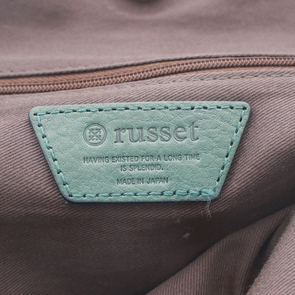 ■ russet ラシット ハンドバッグ トートバッグ 鞄 総柄 マグネット ポケット メンズ レディース ブラック 袋付き