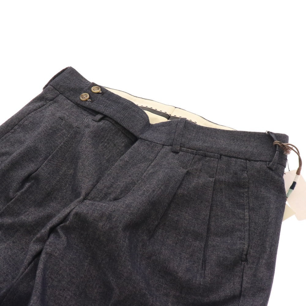 ■ Anthreami slacks denim pants bottoms men's size 30 navy with tags and accessories unused genuine Japanese product