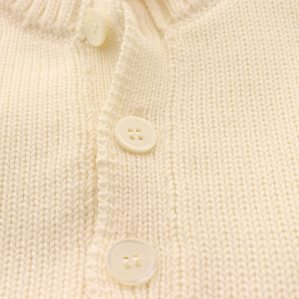 ■ Zanone stand-up collar knit top pullover 100% wool men's size 46 white with tag unused genuine Japanese product