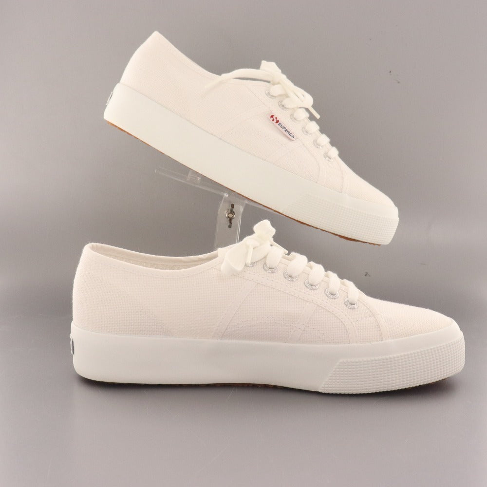 ■ Superga sneakers S00C3N0 2730 COTU canvas shoes platform shoes men's women's EU41 white box included sold out size genuine