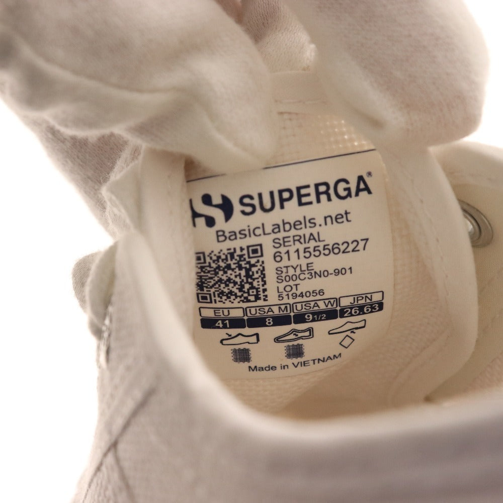 ■ Superga sneakers S00C3N0 2730 COTU canvas shoes platform shoes men's women's EU41 white box included sold out size genuine