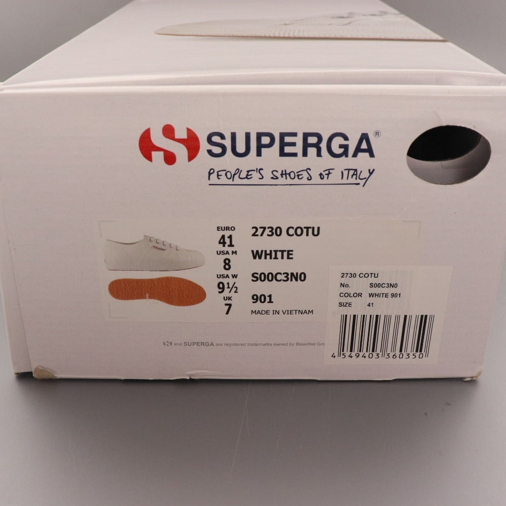 ■ Superga sneakers S00C3N0 2730 COTU canvas shoes platform shoes men's women's EU41 white box included sold out size genuine