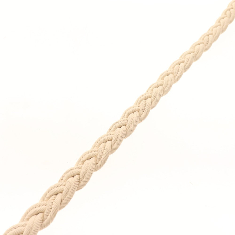 ■ Tiberio Ferretti Mesh Belt Belt Men's Braided Free Off-White Ivory Tag Included