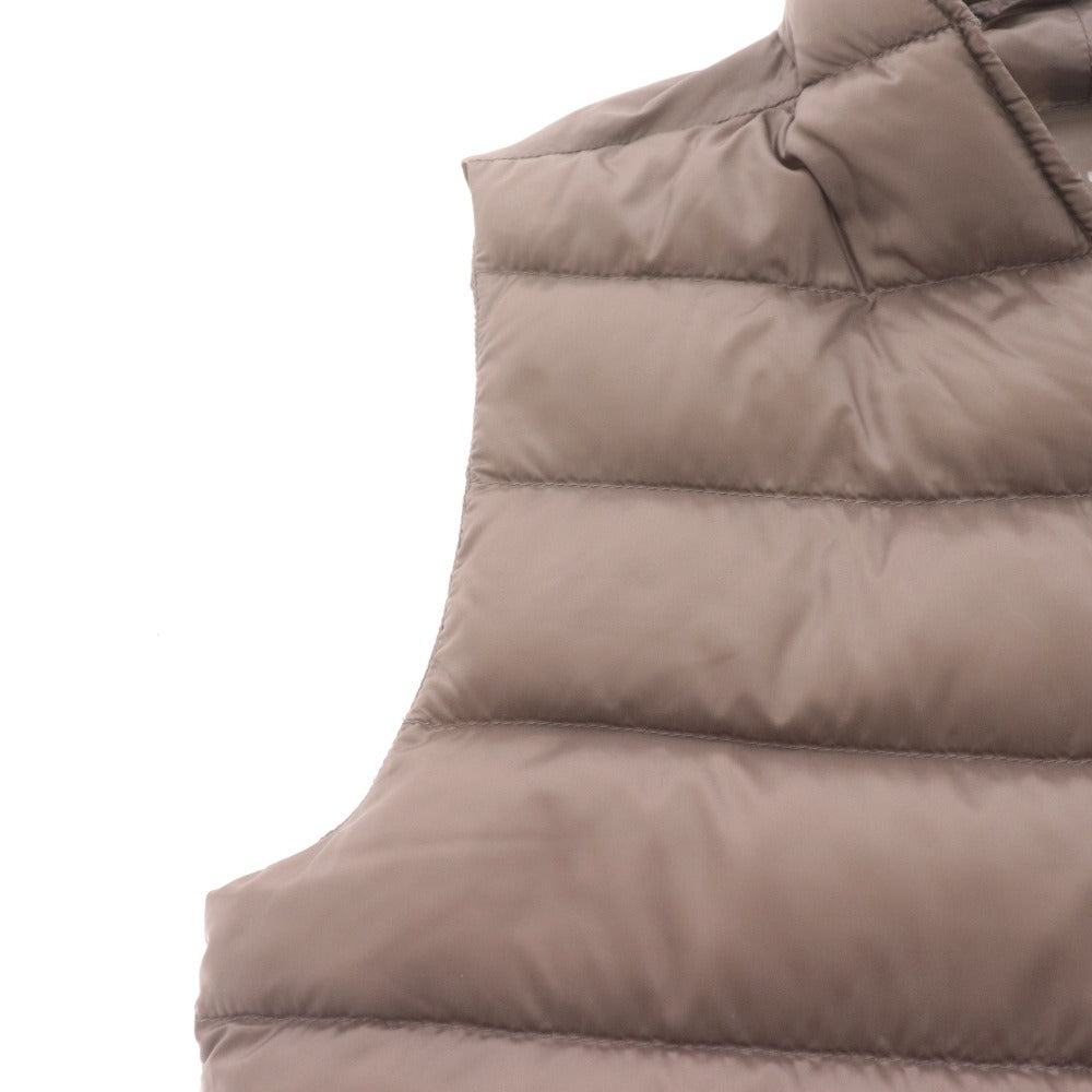 ■ ヘルノ ショールカラー ダウン ジレ ベスト メンズ 44 （S相当） ブラウン ハンガー付き