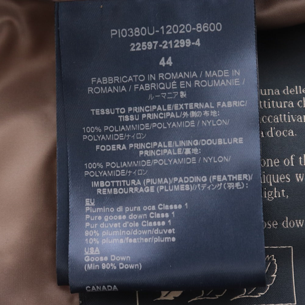 ■ ヘルノ ショールカラー ダウン ジレ ベスト メンズ 44 （S相当） ブラウン ハンガー付き