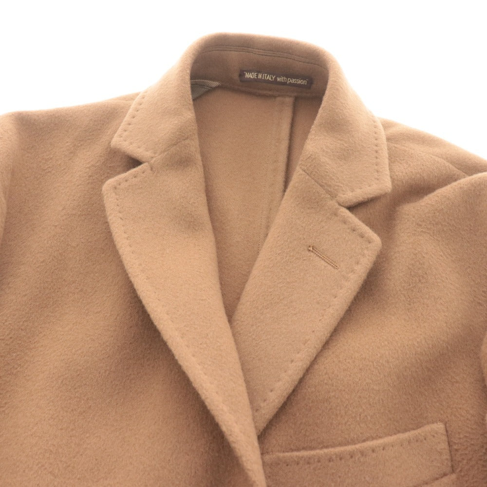 ■ ロイヤルロウ チェスター コート アウター 段返り三つボタン メンズ 44 （L相当） キャメル ハンガー付き 未使用