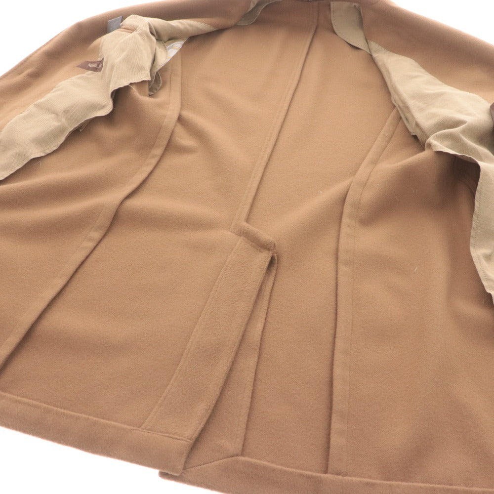 ■ ロイヤルロウ チェスター コート アウター 段返り三つボタン メンズ 44 （L相当） キャメル ハンガー付き 未使用