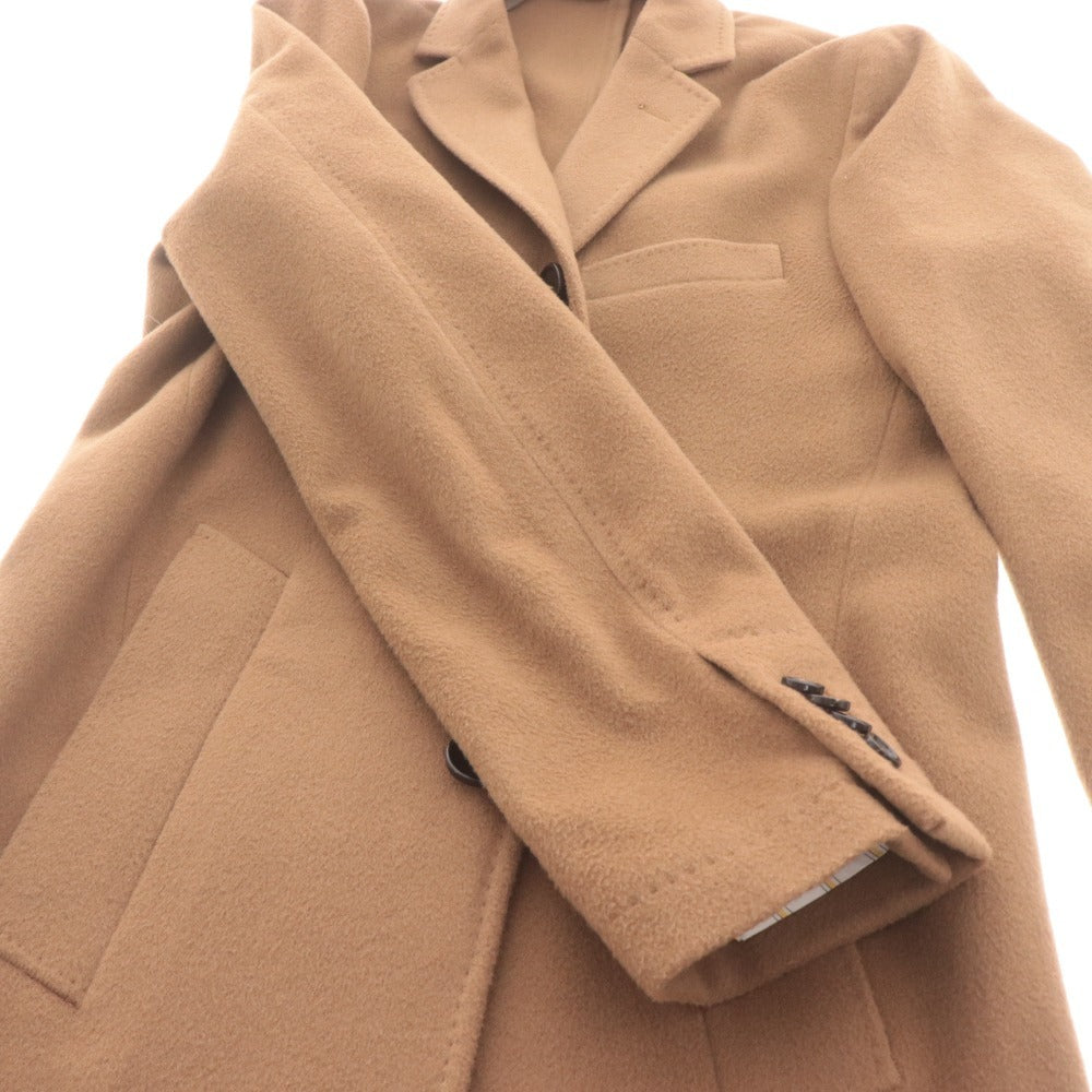 ■ ロイヤルロウ チェスター コート アウター 段返り三つボタン メンズ 44 （L相当） キャメル ハンガー付き 未使用