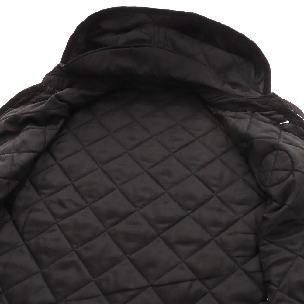 ■ Sinacova quilted vest hoodie button vest patch outerwear men's LL black