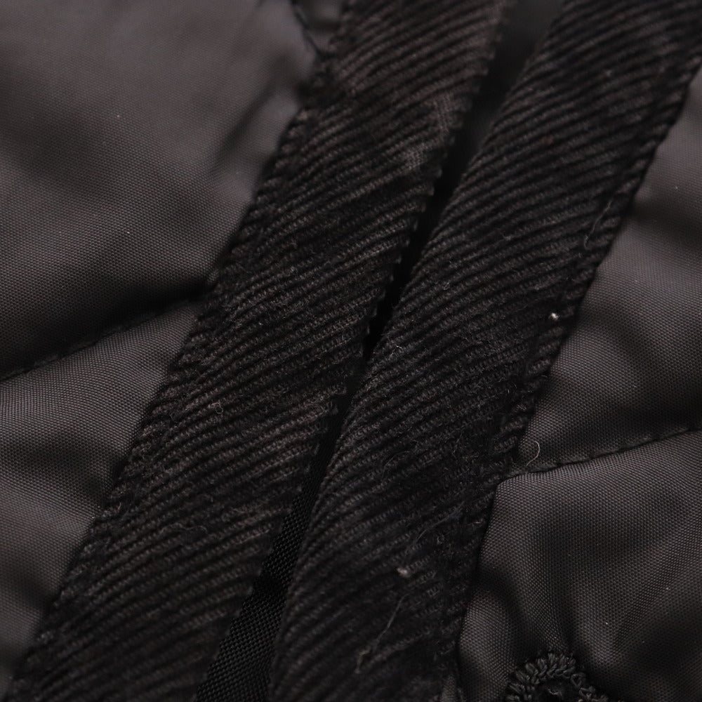 ■ Sinacova quilted vest hoodie button vest patch outerwear men's LL black