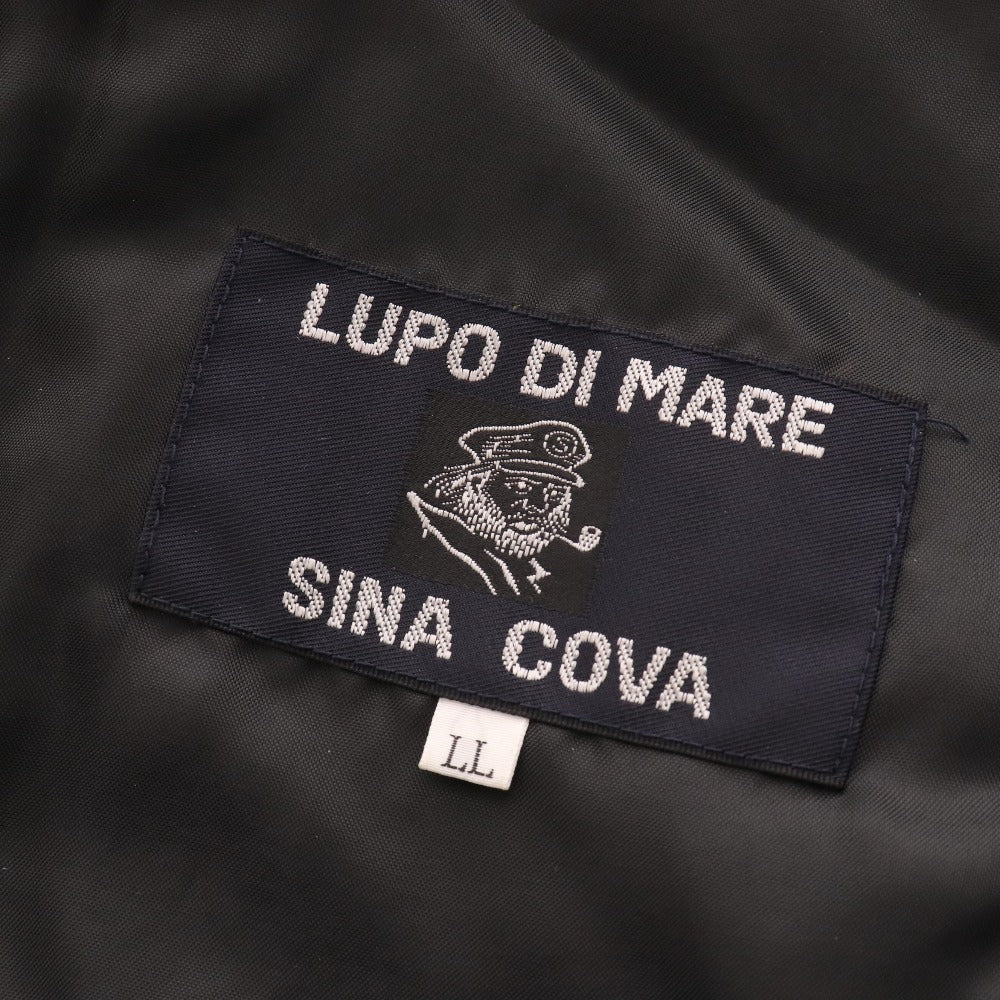 ■ Sinacova quilted vest hoodie button vest patch outerwear men's LL black