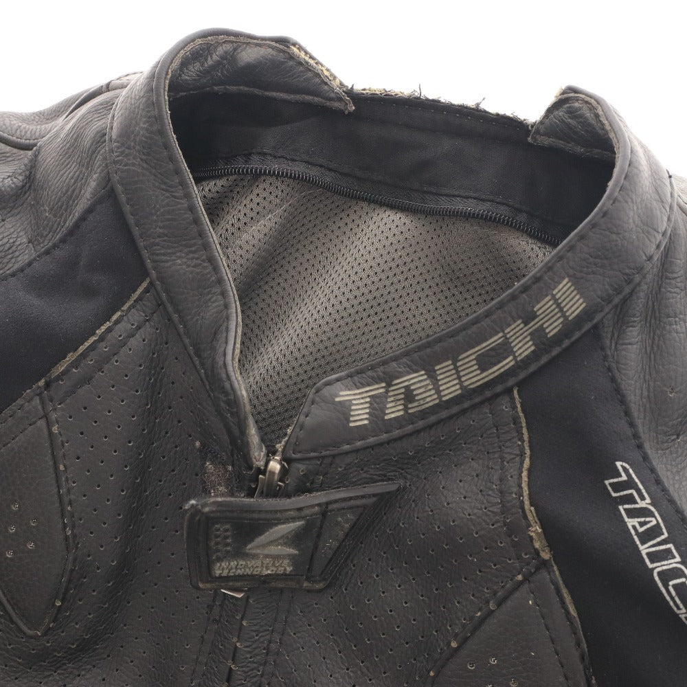 ■ RSタイチ ベンテッド レザー ジャケット RSJ825 長袖 アウター 革ジャン パット チャック メンズ M ブラック