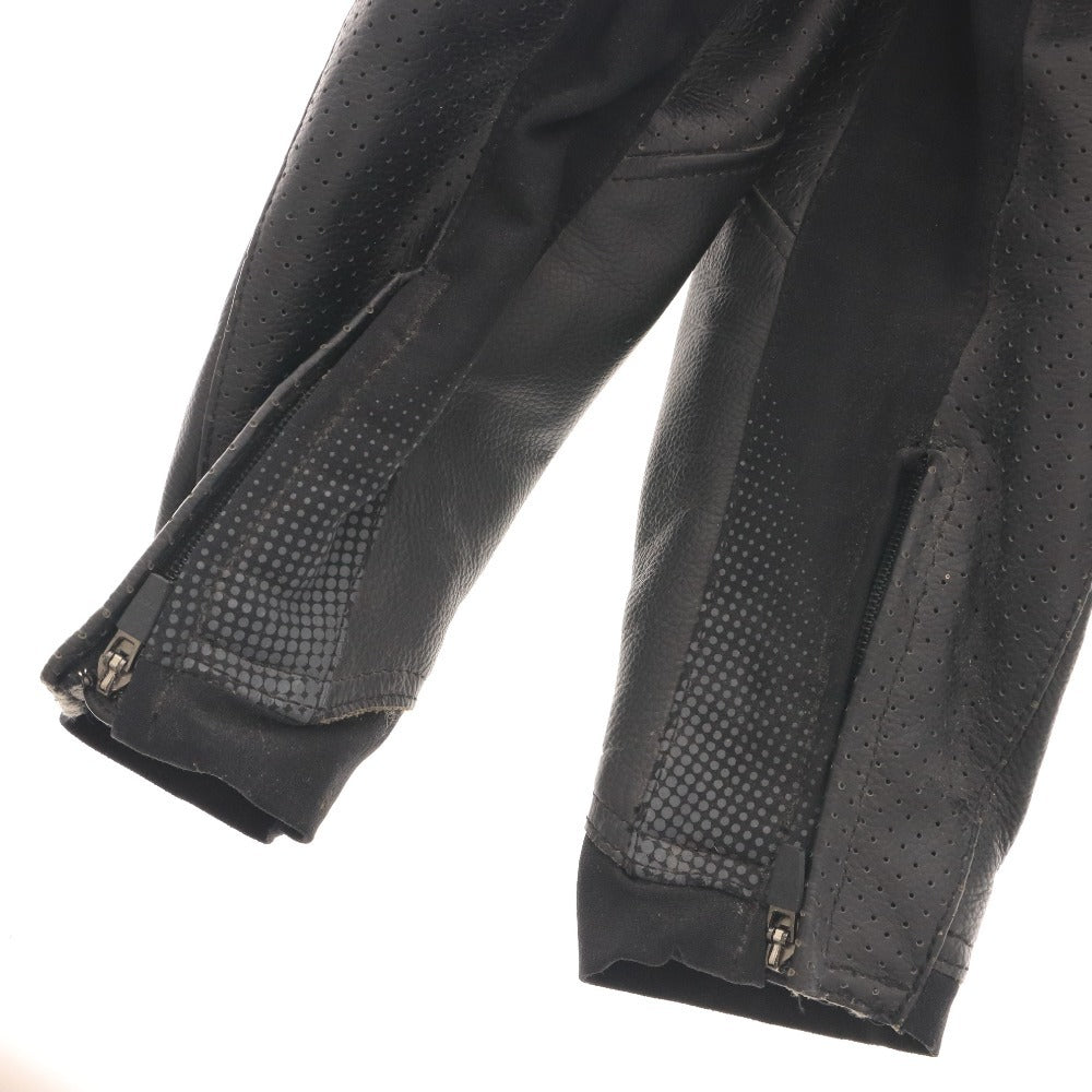 ■ RSタイチ ベンテッド レザー ジャケット RSJ825 長袖 アウター 革ジャン パット チャック メンズ M ブラック