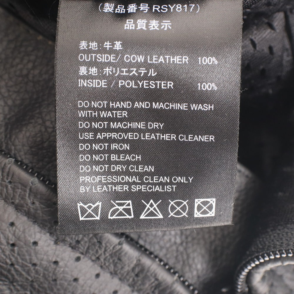 ■ RSタイチ ベンテッド レザー パンツ RSY817 ボトムス レザー ライダース メンズ M2W ブラック