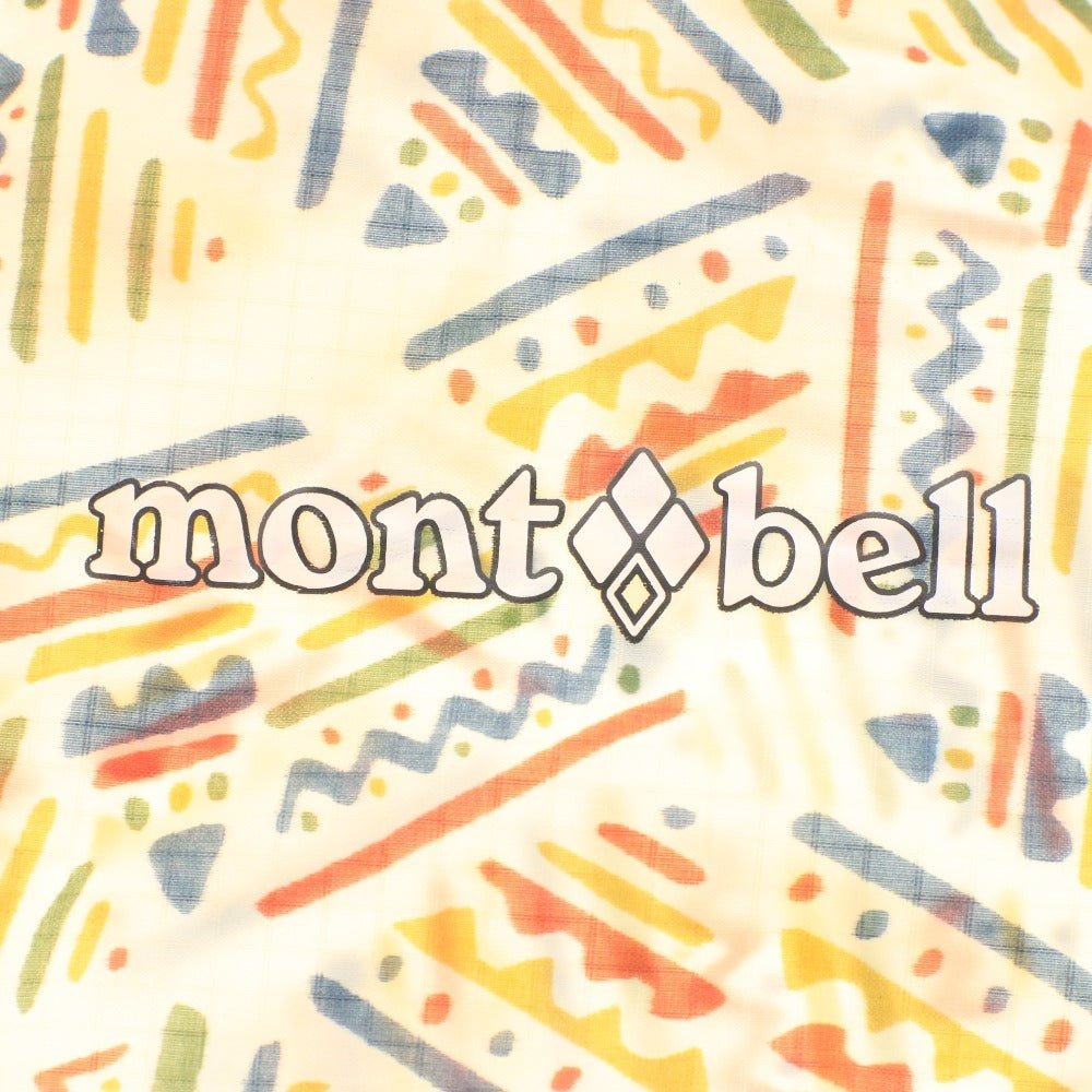 ■ モンベル レイン ポンチョ プリント トレッキング 1128668 アウター 雨具 レインウェア アウトドア用品 メンズ レディース M イエロー