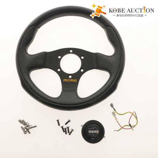 ■ MOMO モモ スポーツステアリング TEAM 280mm T-1001 2極 直径280mm フォーミラーカー チタン製ステアリングビス付き