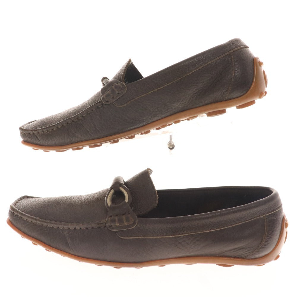 ■ Sergio Rossi Loafers Shoes Belt Men's 5 1/2 Brown with Accessories