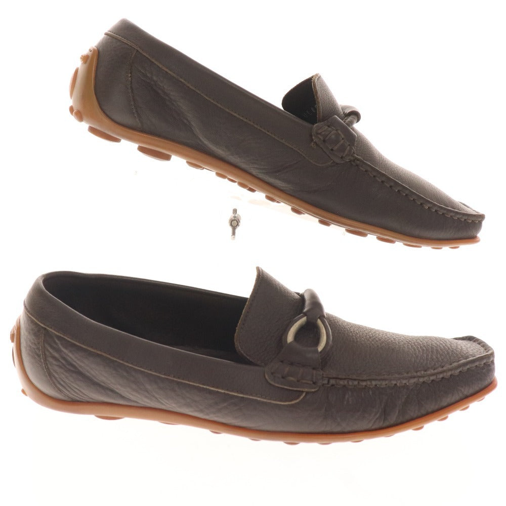 ■ Sergio Rossi Loafers Shoes Belt Men's 5 1/2 Brown with Accessories