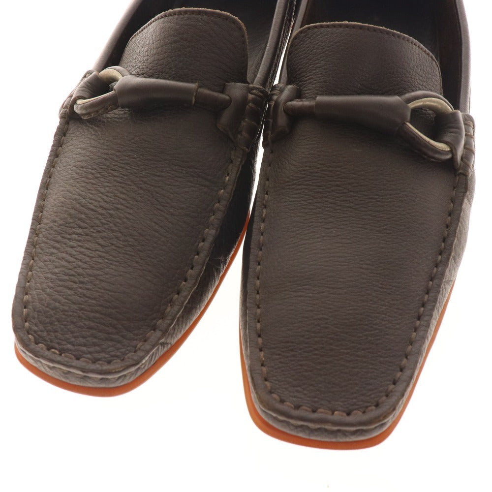 ■ Sergio Rossi Loafers Shoes Belt Men's 5 1/2 Brown with Accessories