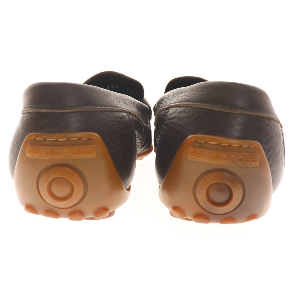 ■ Sergio Rossi Loafers Shoes Belt Men's 5 1/2 Brown with Accessories