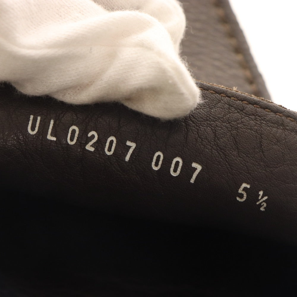 ■ Sergio Rossi Loafers Shoes Belt Men's 5 1/2 Brown with Accessories