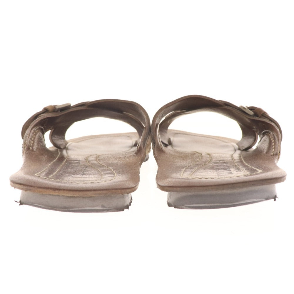 ■ ブッテロ サンダル B1851UTGB 靴 スエード ストラップ メンズ 39 ベージュ 箱付き