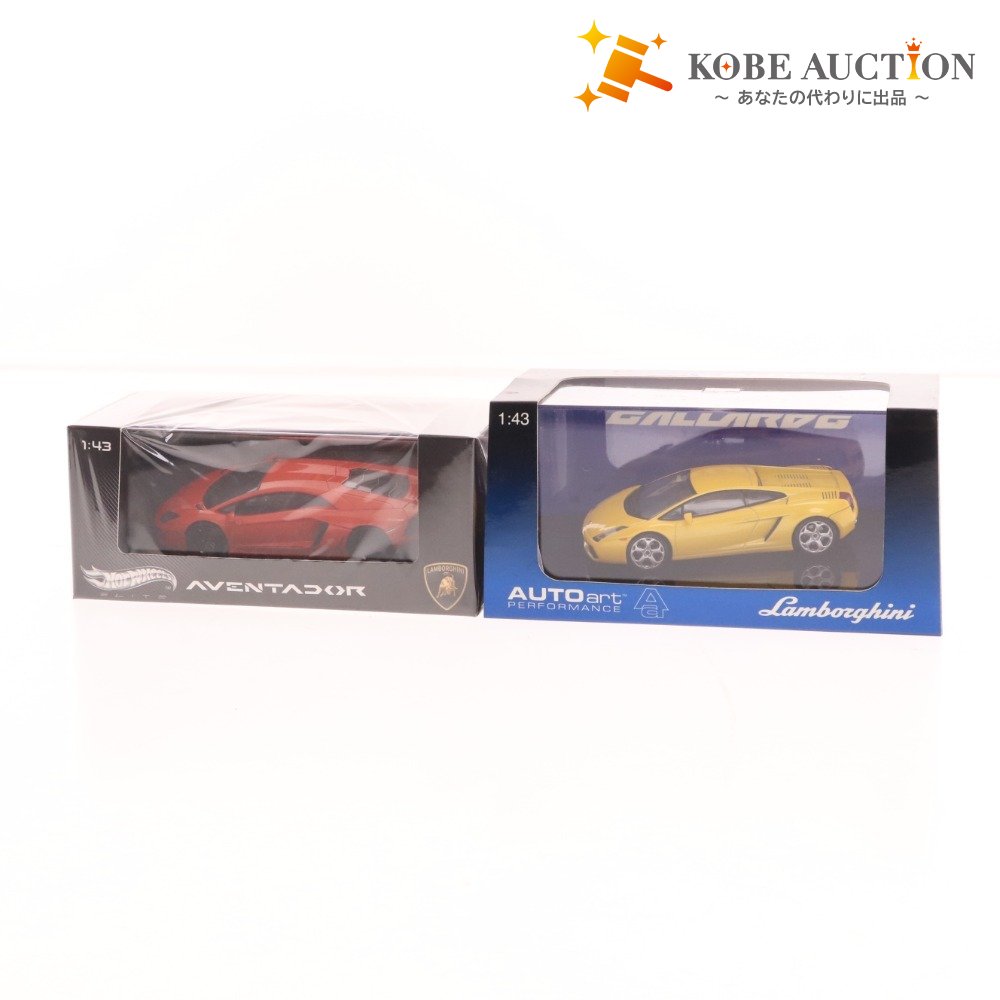■ オートアート ホットウィール ミニカー 2点セット まとめ売り ランボルギーニ アヴェンタドール ガヤルド 1:43 未開封含む