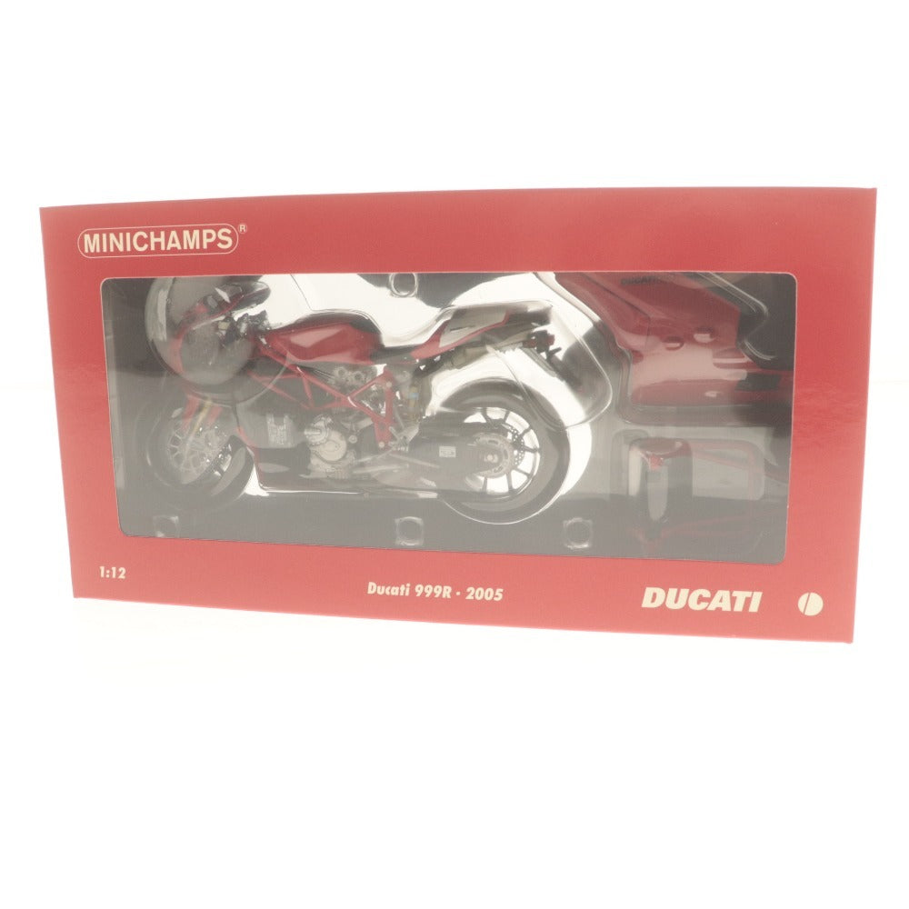 ■ ミニチャンプス ミニカー バイク Ducati 999R 2005 Red 1/12 箱付き