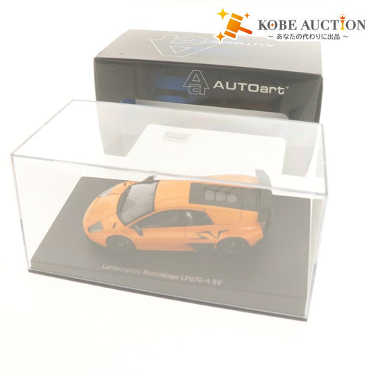 ■ AUTOart オートアート ミニカー ランボルギーニ ムルシエラゴ LP670-4 SV 1/43 オレンジ 箱付き