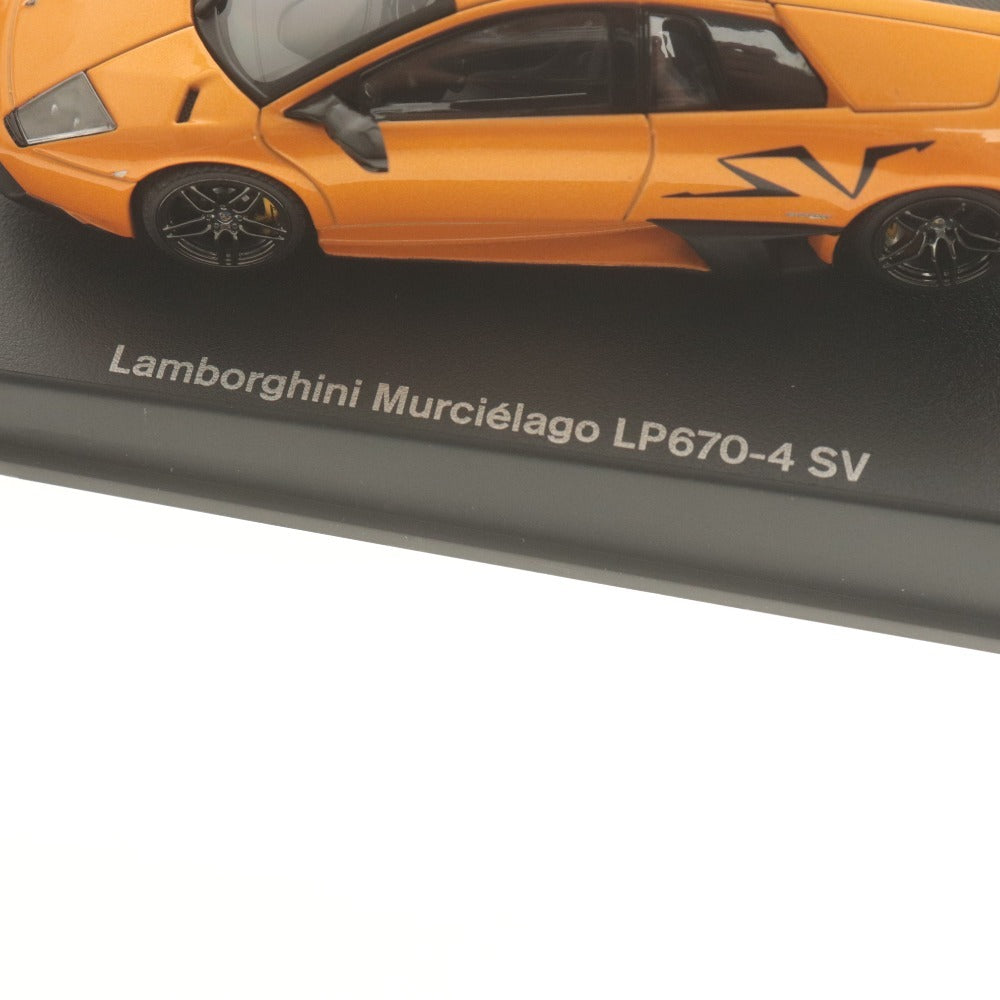 ■ AUTOart オートアート ミニカー ランボルギーニ ムルシエラゴ LP670-4 SV 1/43 オレンジ 箱付き