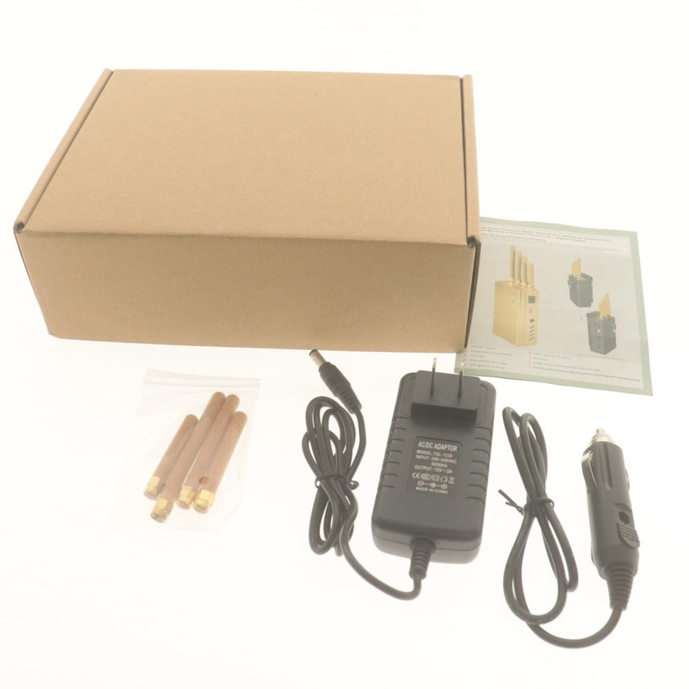 ■ 電波ジャマー 4本アンテナ TG-2000 121D 通電確認済み 付属品付き