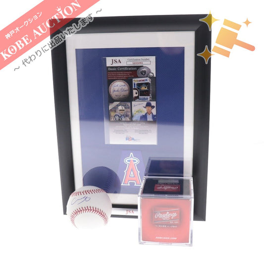 ☆ Shohei Otani autographed ball Angels with JSA appraisal price and autographed ball case unused