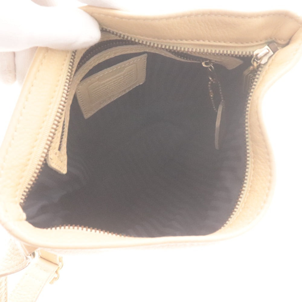 ■ COACH コーチ ショルダーバッグ D6B-4907 鞄 革 レザー レディース アイボリー