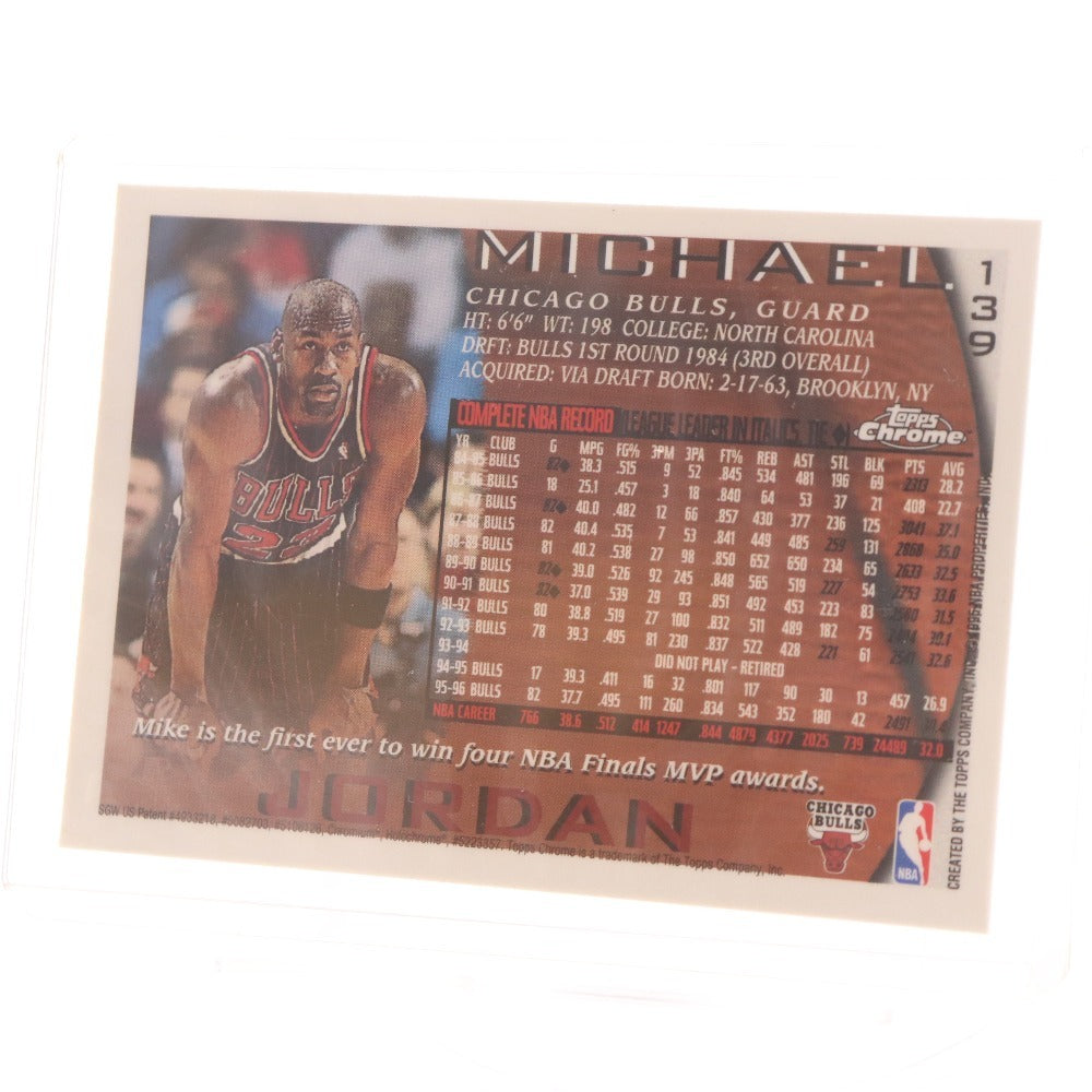 □ NBA TOPPS Chrome Michael Jordan 139 マイケルジョーダン レギュラーカード トレーディングカード – KOBE  AUCTION