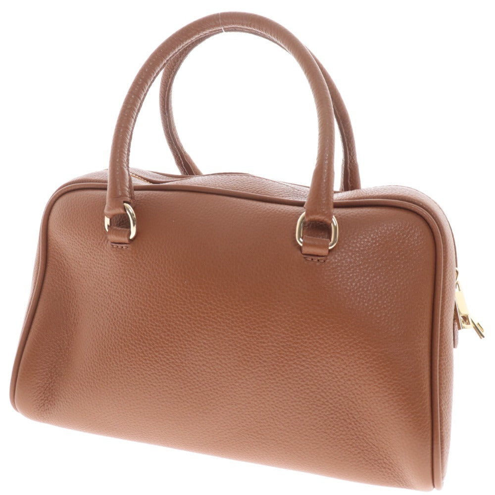■ クリスチャンヴィラ ボストンバッグ 鞄 2WAY ショルダー レザー レディース キャメル ブラウン系
