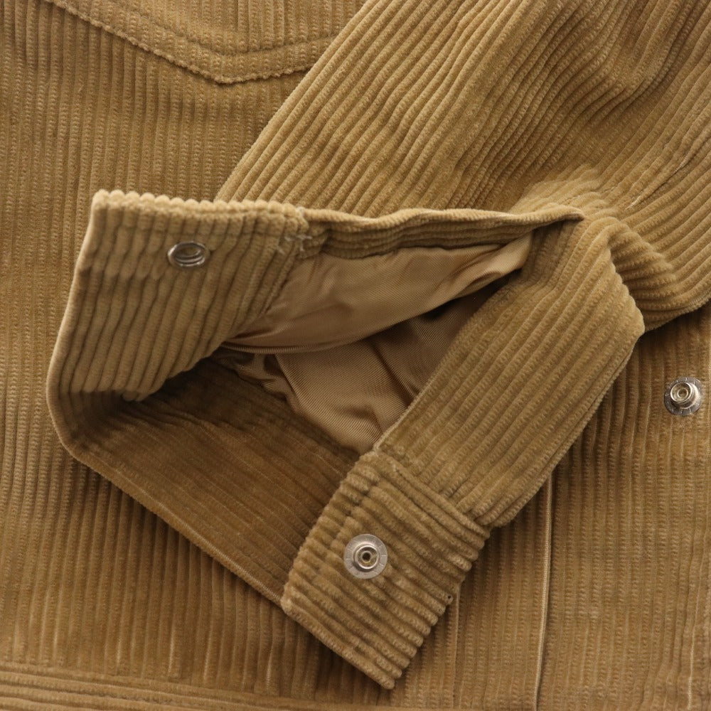 ■ アーペーセー ショートコート アウター コーデュロイ 裏地ボア メンズ XS ベージュ