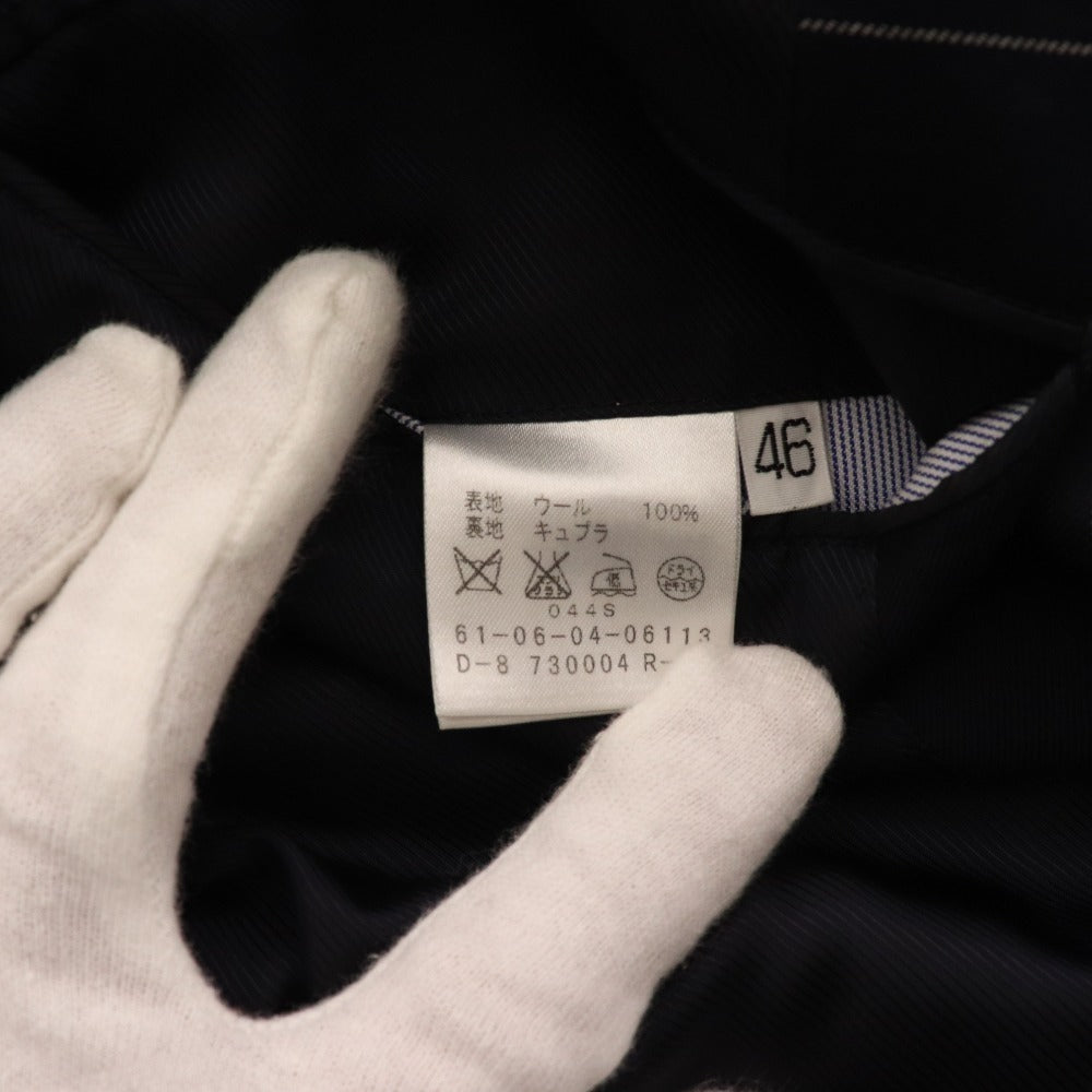 ■ トゥモローランド ジャケット ブレザー アウター ウール メンズ 46 ネイビー