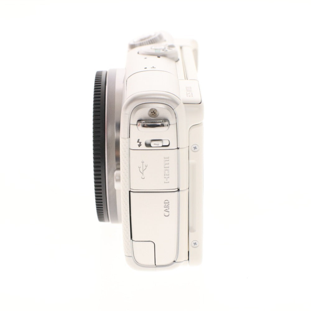 ■ キヤノン EOS M100 ボディ ミラーレス 一眼カメラ ホワイト 通電確認済み 付属品付き 未使用