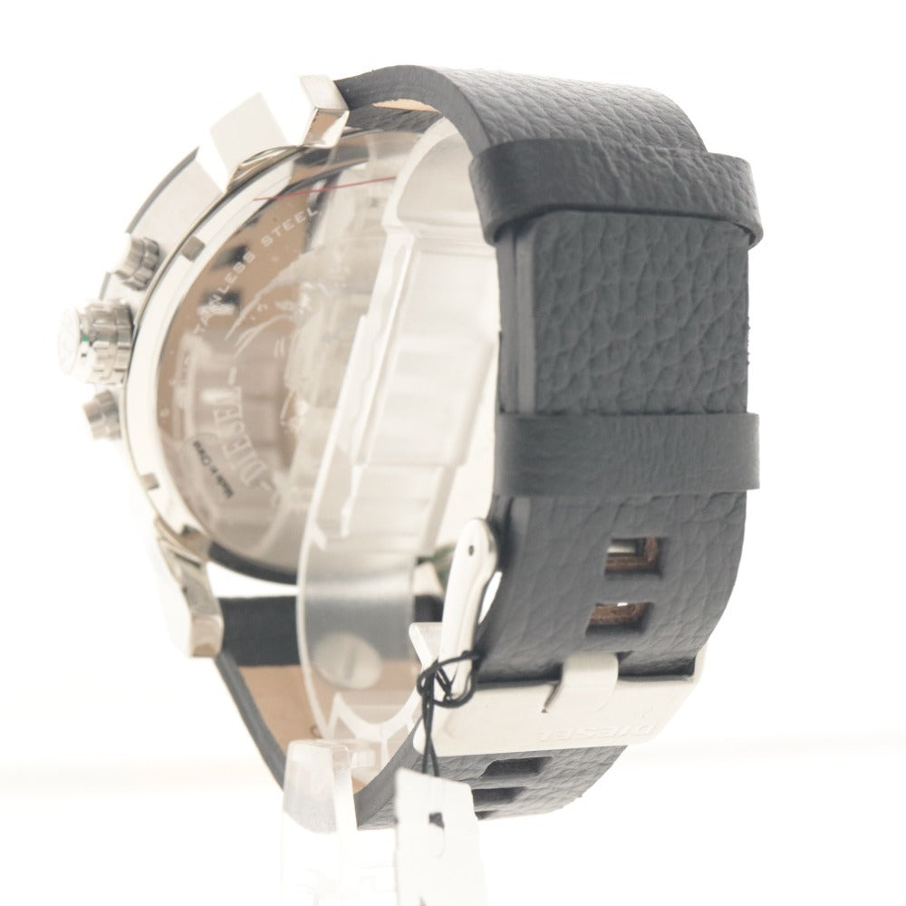 ■ DIESEL ディーゼル 腕時計 DZ7313 Mr.Daddy 2.0 Watch ミスターダディー 文字盤 クォーツ 142g メンズ ブラック シルバー タグ付き美品