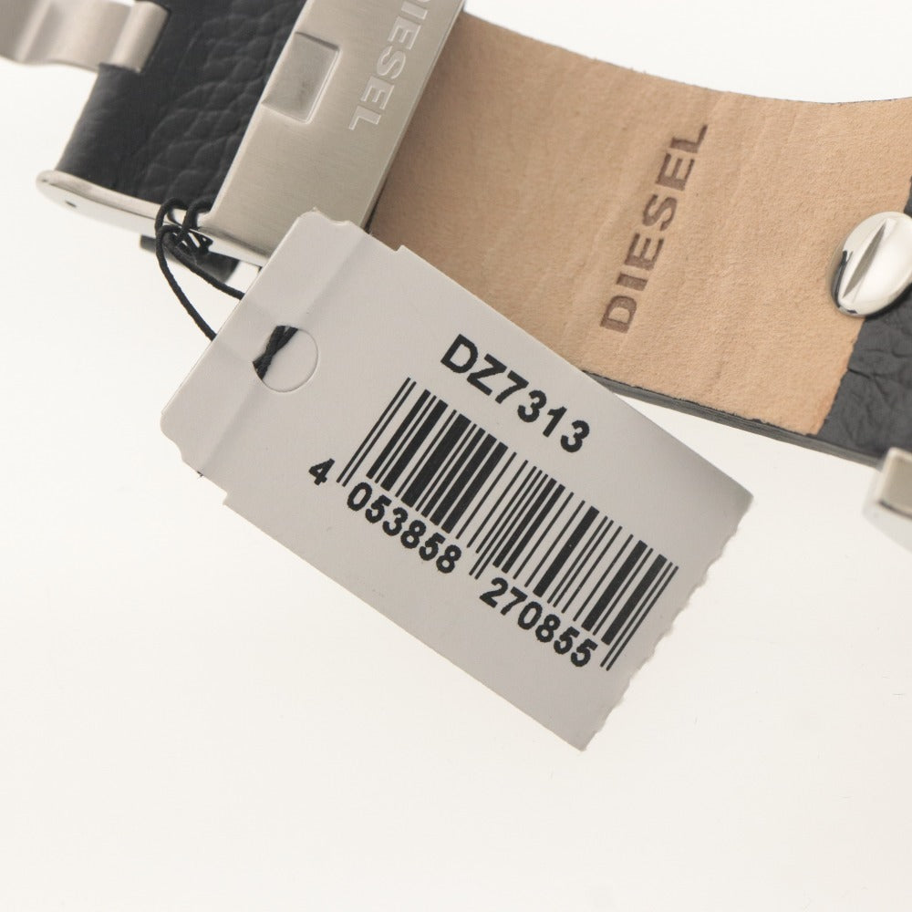 ■ DIESEL ディーゼル 腕時計 DZ7313 Mr.Daddy 2.0 Watch ミスターダディー 文字盤 クォーツ 142g メンズ ブラック シルバー タグ付き美品