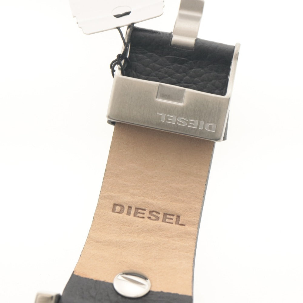 ■ DIESEL ディーゼル 腕時計 DZ7313 Mr.Daddy 2.0 Watch ミスターダディー 文字盤 クォーツ 142g メンズ ブラック シルバー タグ付き美品