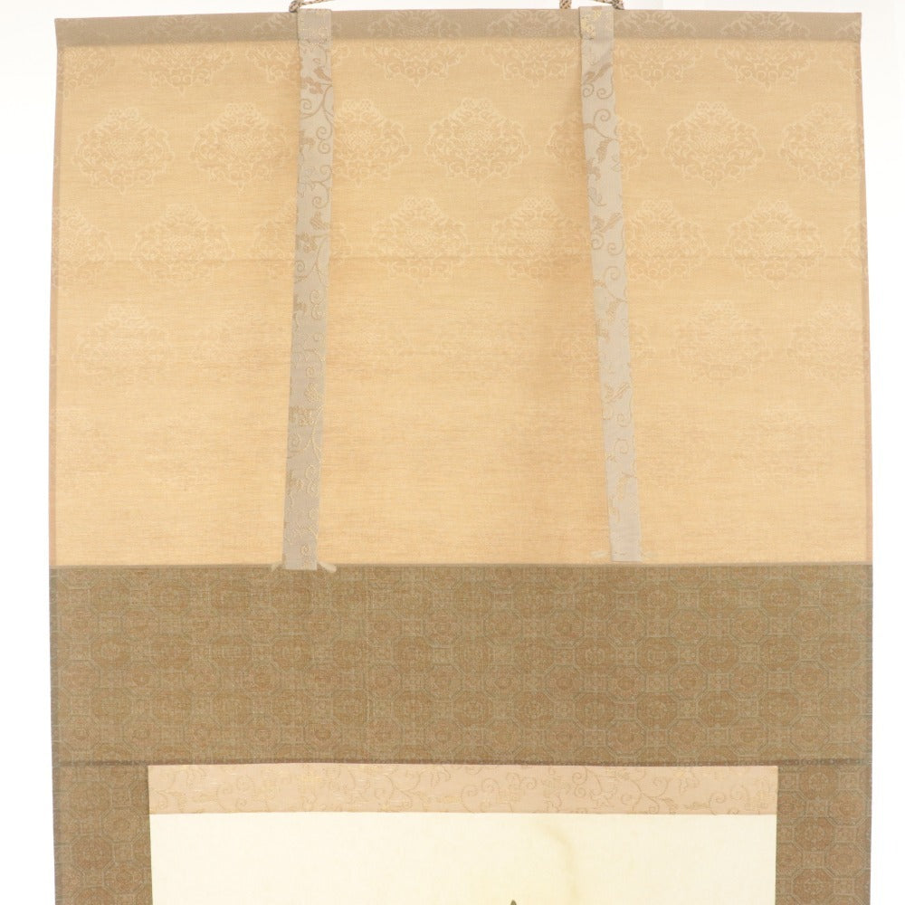 ■ 小川大鳳 掛軸 『紫陽花に蜻蛉』夏軸 花鳥 絹本 肉筆 14329 全長186cm 共箱付き 美品