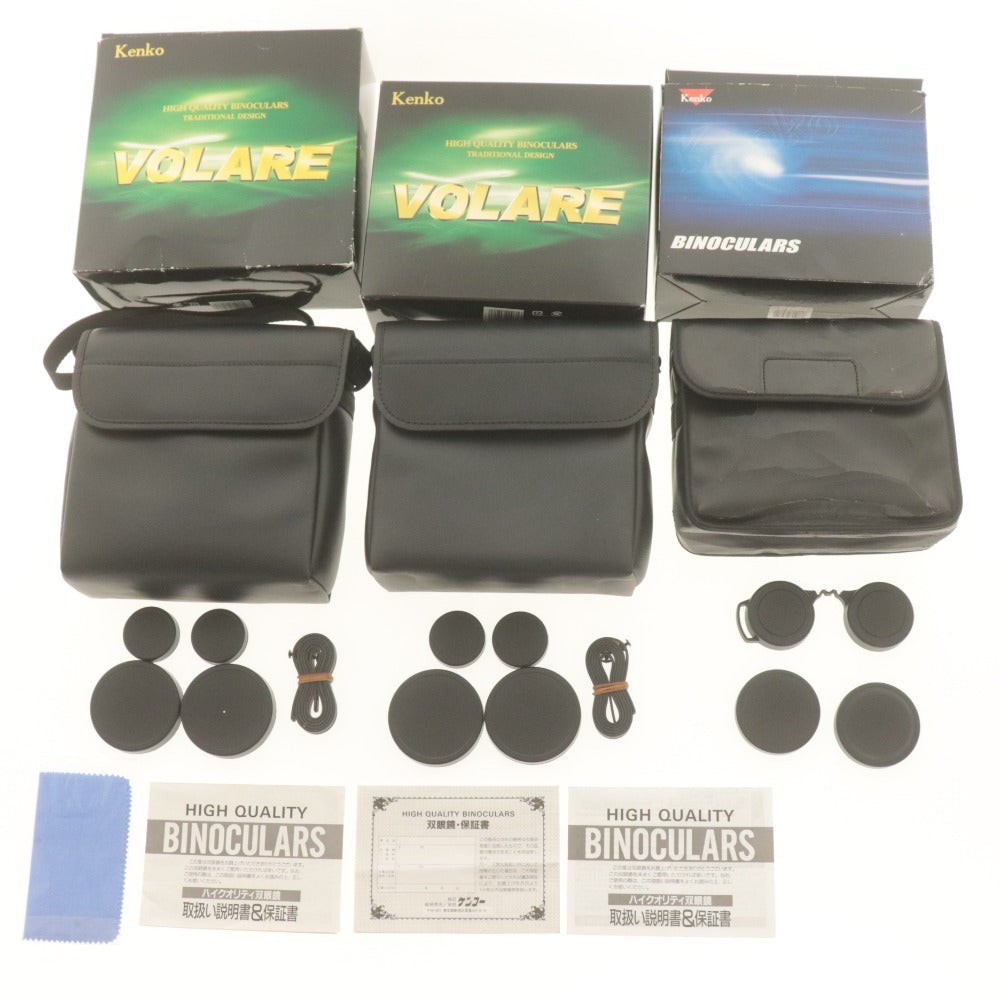 ■ Kenko Binoculars Set of 3 Summary Sale BINOCULARS Water proof 10×42 6.6°/VOLARE 16×50 3.5° 12×50 4.5°/ With accessories