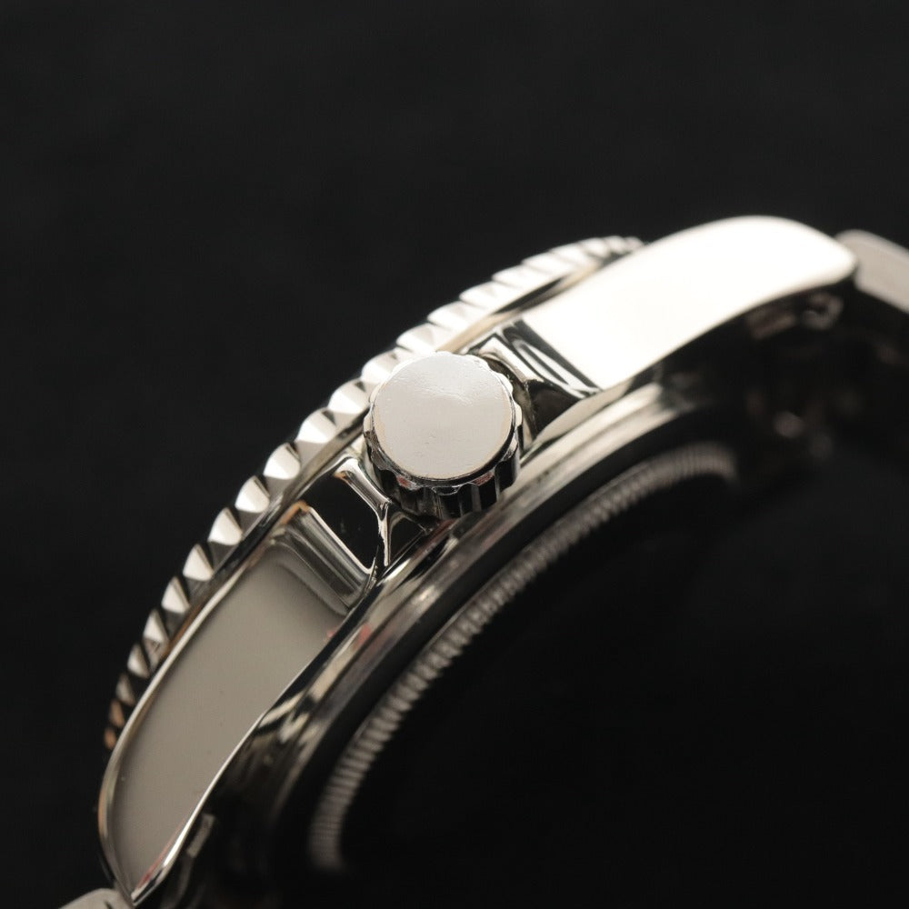 ■ SEWOR セウォア 腕時計 AUTOMATIC 自動巻き 106.5g メンズ シルバー 文字盤 ブラック 付属品付き